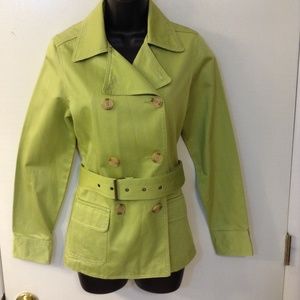 LIME GREEN OLD NAVY DOUBLE BREASTEDJACKET SZ SMALL